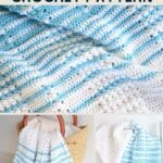 Striped blanket collage