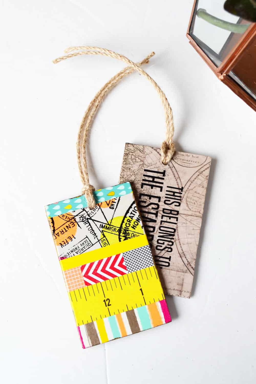 Make these cute, DIY luggage tags out of MDF wood - so easy with no special tools! Customize them any way you like with Mod Podge.