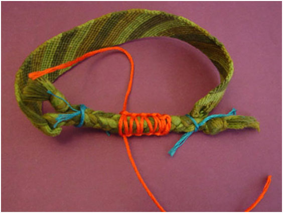 Схема плетения ниток мулине 1, фото