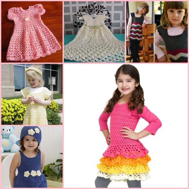 16 dress free crochet patterns wonderfuldiy 16 Cute Crochet Girls Dresses with Patterns