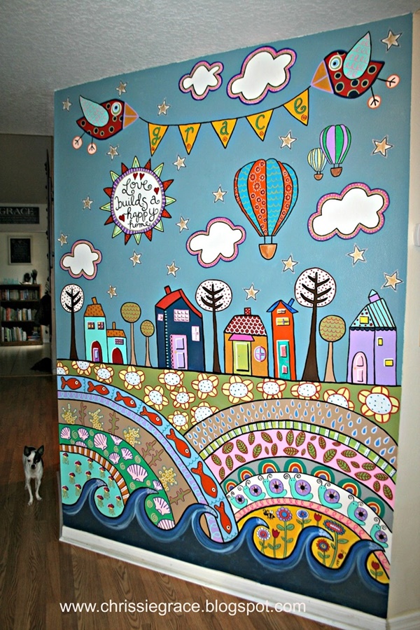 Elegant Wall Painting Ideas For Your Beloved Home (24)