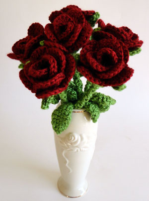 Crochet 3D Flower Patterns Free roses