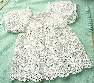 Whipped Cream Baby Dress Free Crochet Pattern
