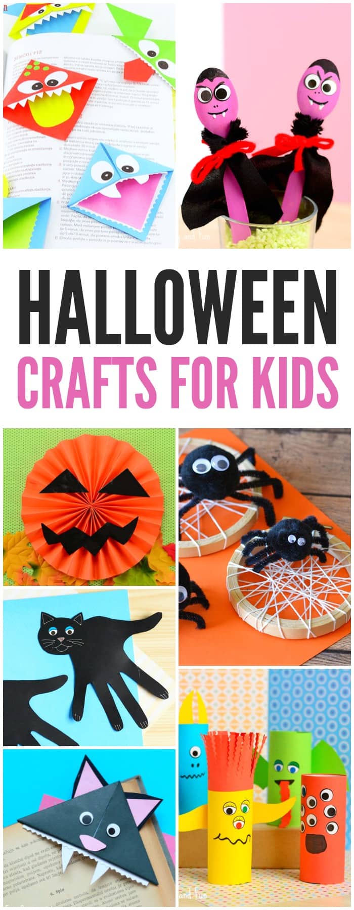 Lots of great Halloween crafts for kids, from simple ideas for toddlers and preschoolers to art and craft tutorials for older kids. Simple and fun.