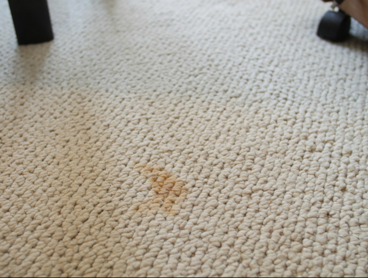 Small stain on carpet