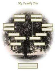 Sepia family tree template.