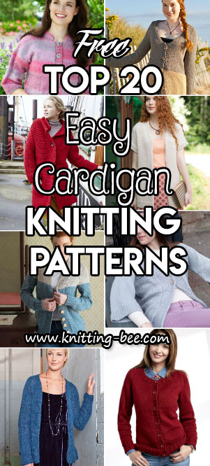 Top 20 Easy Cardigan Knitting Patterns All Free